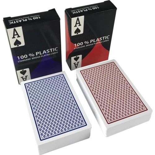 10Pcs/set PVC Poker Cards Baccarat Texas Hold'em Plastic Playing Cards Waterproof Poker Entertainment Cards Board Game Card