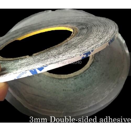 3mm*50M*0.15mm) Scotch 3M Double Sided Adhesive Tape Sticker for HTC Samsung iphone Huawei Touch Screen Glass Free shipping