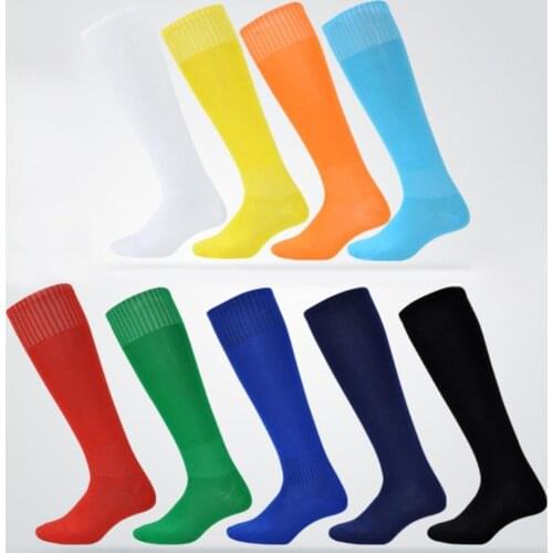 55% Discounts Hot! Long Tube Socks Breathable Sweat Absorption No Odor Elastic Long Tube Socks for Playing Football
