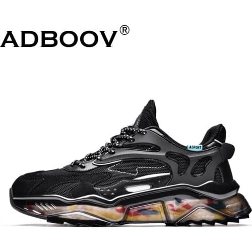 ADBOOV New Fashion Men Sneakers Popcorn Sole Shock Absorption Trainers Sport Shoes
