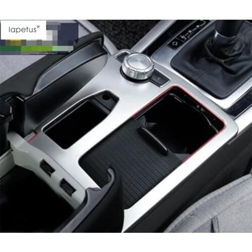 Lapetus Accessories For Mercedes Benz E class E200 E260 W212 Coupe 2010 2011 2012 Multimedia Water Cup Holder Panel Cover Trim