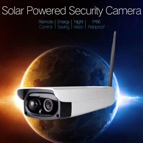 2MP 1080P Solar Power Wireless WIFI IP Camera Easy Install Bullet Camera