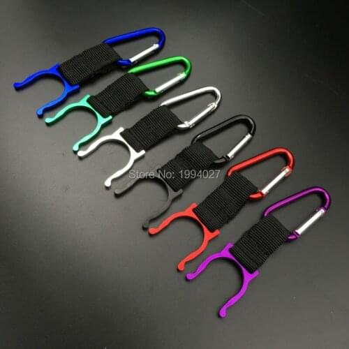 Hot sale 4pcs/lot Outdoor water bottle beverage bottles buckle quick carabiner climbing mountaineering keychain hung hook