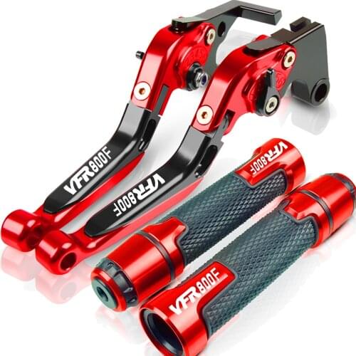 For HONDA VFR800F VFR800 VFR 800 2002-2017 2010 2011 2012 2013 Motorcycle Brake Clutch Lever Extendable+Handle Grips Handlebar