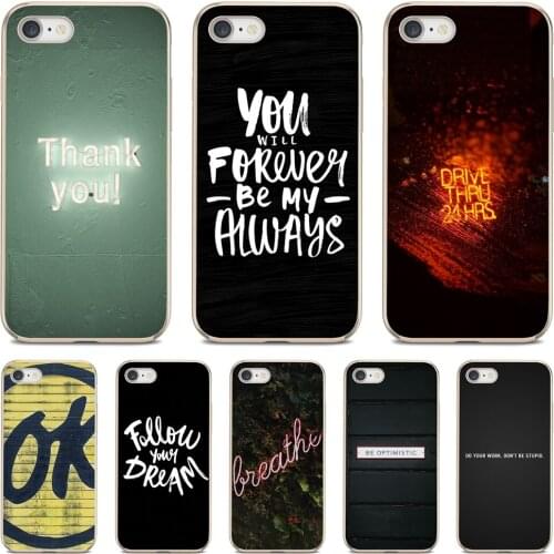 For iPod iPhone 10 11 12 Pro Mini 4S 5S SE 5C 6 6S 7 8 X XR XS Plus Max 2020 Silicone Phone Bag Case Wallpaper Inscription