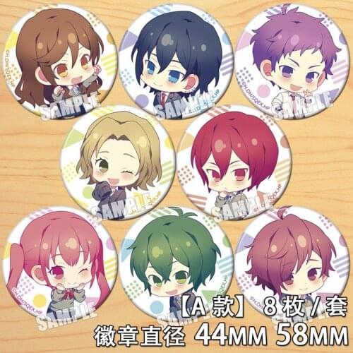 Anime Horisan To Miyamurakun Figure 6867 Badge Round Brooch Pin Gifts Kids Collection Toy