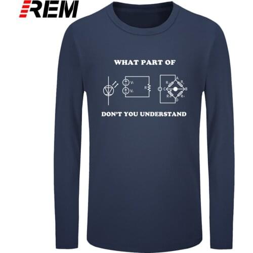 REM Electrical Engineer T Shirt Gift Funny Engineering Sarcasm T-shirt long sleeve tee