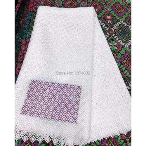 Guipure lace fabric White Color African French Guipure Lace Fabric 2020 High Quality HF237
