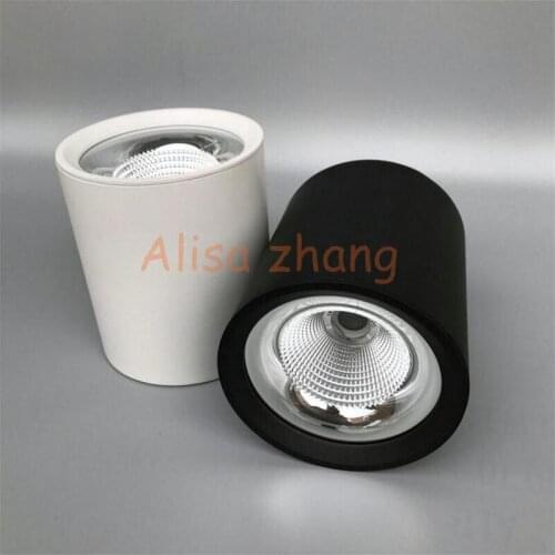 Square /Round Surface mount LED COB Downlight Dimmable 5W 7W 10W 15W dimming LED Spot light LED ceiling lamp AC110V-240V