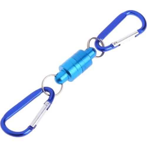 Magnet Buckle Fly Fishing Magnetic Net Quick Release Lanyard Clip Land Connector X3UA