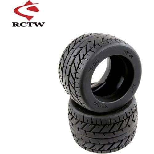Rubber On-Road Tires Skin Set Fit 1/8 Scale HPI Racing Savage XL FLUX Rovan Torland MONSTER BRUSHLESS Truck Spare toys Parts