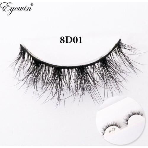Eyewin 3D False Eyelashes Mink Lashes Fluffy Natural Long 100% Handmade Cirsscross Makeup Eyelash In Bulk Dropshipping Wholesale