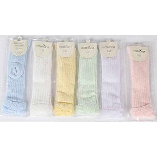 Summer Thin Newborn Baby Child Loose Socks Mosquito Cotton Baby Socks Hollow Out Infant Knee High Socks for Girls Boys infant