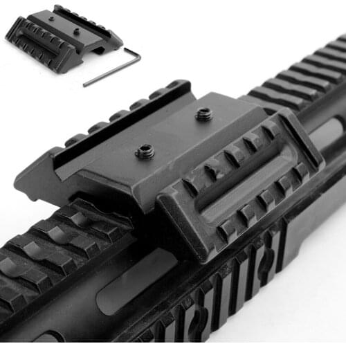 Tactical New Dual 45 Degree Offset Mount with Extension Picatinny/Universal 20mm Weaver Rail M051 Hunting Accessories