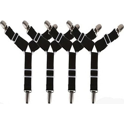 Adjustable Bed Sheet Clips Cover Grippers Holder Mattress Duvet Blanket Fastener Straps Fixing Slip-Resistant Belt