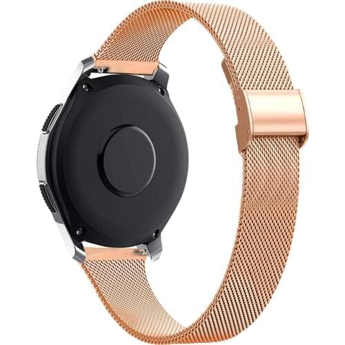 For Samsung Galaxy Watch 3 41/45mm 42/46mm /Active 2 Gear S3 Stainless Steel 22mm 20mm Watch Band Huawei Watch Gt 2 Strap