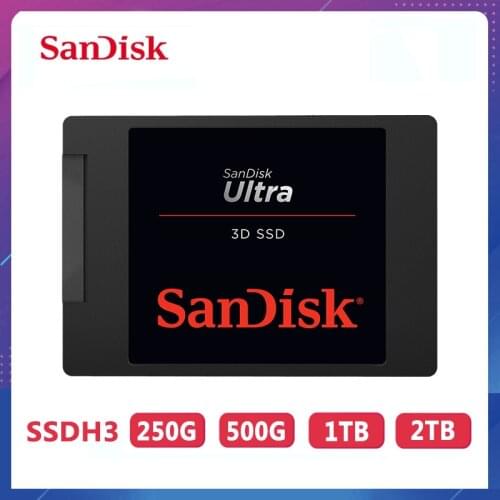 Sandisk Internal Solid State Drive ULTRA 3D SSD 250GB 500GB 2.5 inch SATA III HDD Hard Disk HD SSD Notebook PC 1TB