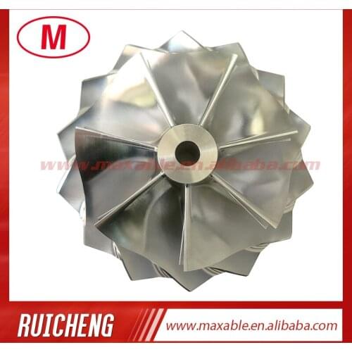 T88 76.00/96.00mm 7+7 blades high performance turbocharger billet/milling/aluminum 2618 compressor wheel for T88-38G