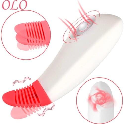 OLO Tongue Licking Vibrator Shock Device Clitoris Beans Stimulation Sex Products Dual Use Sex Toy For Female Rattlesnake