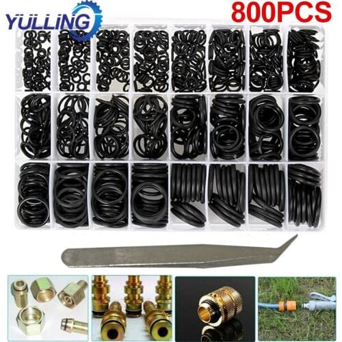 YULLING Hot sale 800Pcs Seal O-ring Repair Car Air Conditioning Rubber Sealant Box Set