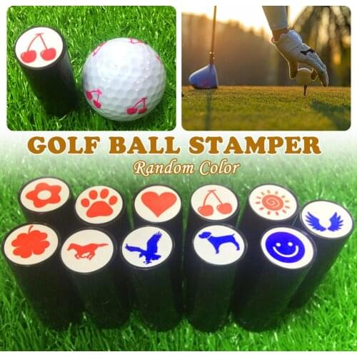 1Pcs Colorfast Quick-dry Golf Ball Stamp Stamper Long Lasting Golf Ball Marker Impression Seal Golf Club Gift Golfer Souvenir