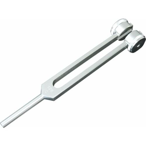 10Pcs 128Hz Aluminum Alloy Medical Neurological Tuning Fork Sets for Sound Healing Therapy