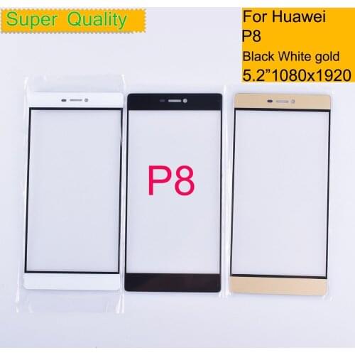 10Pcs/lot 5.2" For Huawei P8 GRA-UL00 GRA-L09 Touch Screen Touch Panel Sensor Digitizer Front Glass Outer LCD LENS Replacement