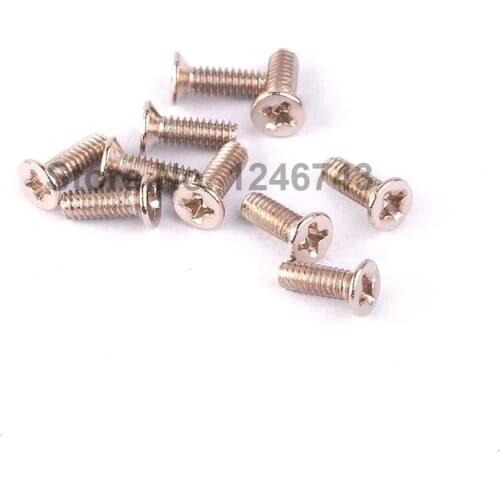 100PCS M2*6 Cross Stainless Steel Flat Head Screw Flat Head Bolts