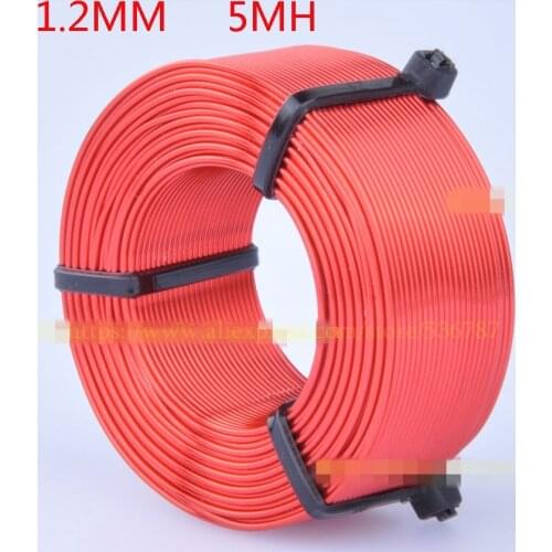 2PCS 5.0mH Audio Speaker Oxygen-Free Copper Coil 1.2mm Crossover Hollow Inductor