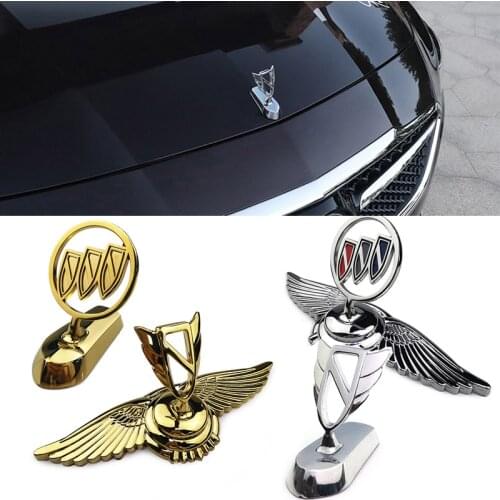 Car Bonnet Cover Emblem Front Badge Sticker For Buick Lacrosse Envision Regal GS Century Avenir GL Enclave Lesabre Avista Decal