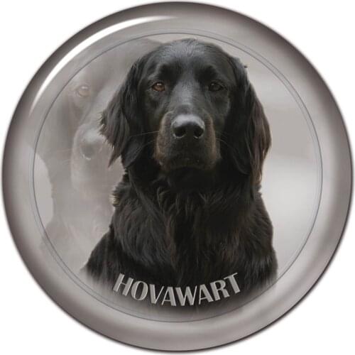 B0896# 13CM/17CM Self-Adhesive Decal Hovawart Dog V2 Car Sticker Decors on Bumper Rear Window Laptop