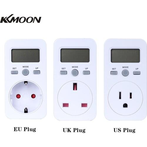 Digital Power Meter Plug in Socket Electric Wattmeter Energy Monitor Meter LCD Display Household Measuring Socket Analyzer