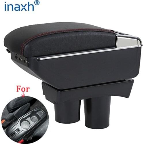 For Peugeot 301 Armrest For Citroen c-elysee Car Armrest box 204 2015 2016 Retrofit parts Interior Storage box 3USB LED