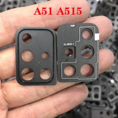 For Samsung Galaxy A51 A515F/DSN A515F/DS A515F/DST A515F/DSM A515F/N Back Rear Camera Lens Glass Cover Ring with Adhesive Glue