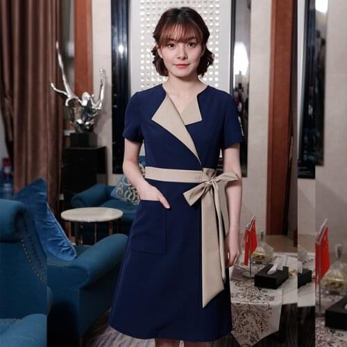 Woman Beauty Salon Uniforms Massage Sauna Foot Bath Workwear Beauty Clothing Beautician Work Clothes Uniform Spa Uniform DD2655