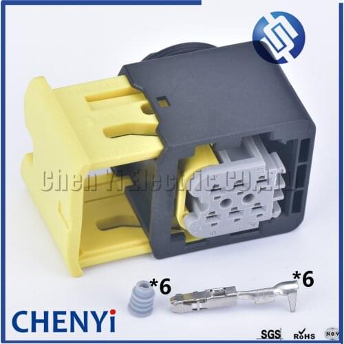 1 set TE 6 pin female 2-1418469-1 Nitrogen Oxygen Sensor Controller auto wire waterproof connector plug 0-1418391-1