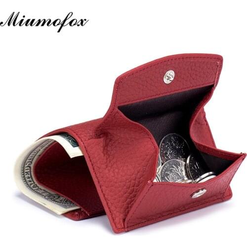 Top Genuine Leather RFID Purses Pouch Female Small Wallets Lady Coin Bag Card Holder Mini Short Wallet Money Bag Portable Clutch