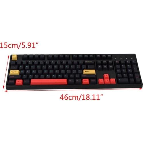 136 Keys PBT Keycaps Cherry Profile DYE-SUB for cherry MX Switch 1.5U 1.75U 2U Shift 6.25U Spacebar Mechanical Keyboard QW