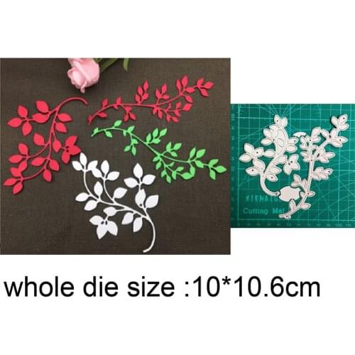 Wildflower Leaf Border Metal Cutting Dies for DIY Scrapbooking die Craft Stamp Card Making Decor Embossing Die Cut Stencils dies