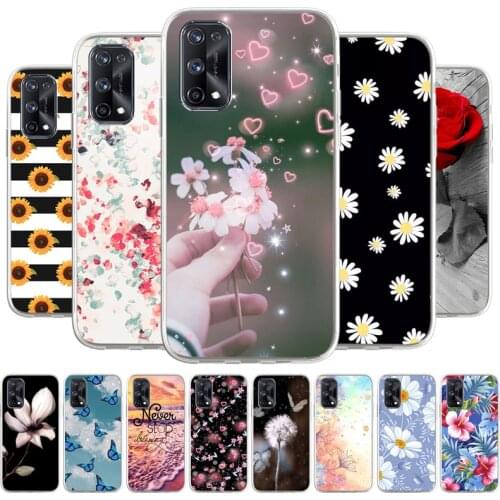 For Oppo Find X3 Lite X2 Neo Pro X Protective Soft TPU Silicone Mobile Phone Case Summer Flower Cover Shell