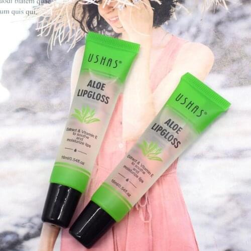 1 Pcs Natural Waterproof Aloe Lip Gloss Hygienic Lipstick Transparent Color Changing Lip Balm Moisturizing Lip Glaze Dropship