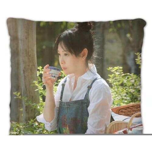 Milk Tea Rene Liu Pillowcase Pretty Scholar Yu Lexuan Same Paragraph Star Photo Poster Cushion Cover Surrounding Souvenir Star