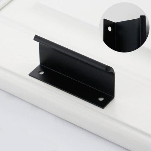 Invisible Concealed Handle Finger Edge Pull for Cabinet Doors Home Kitchen
