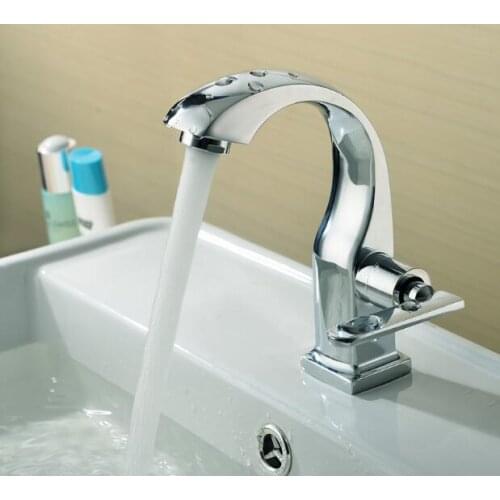 Wholesale and retail brass single cold simple basin faucet bathroom faucet tap mixer