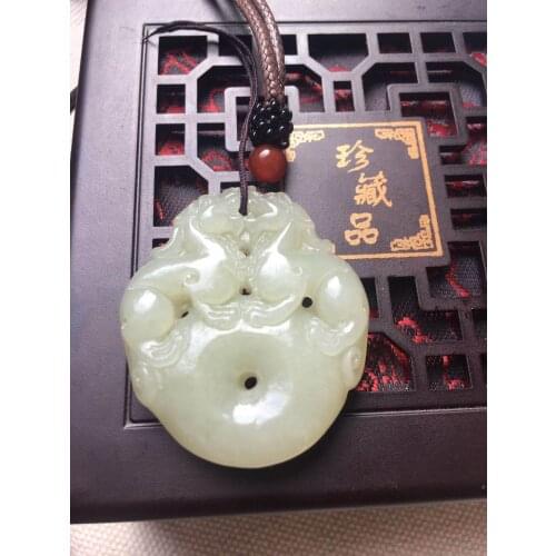 Top brand natural XinJiang heitan jade jade pendant women men necklace jadeite jade jewelry jade necklaces pendants