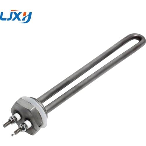 LJXH All 304SUS Low Wattage Immersion Heating Element Water Heater 1inch NPT/BSP DC12V/24V 200W 190mm