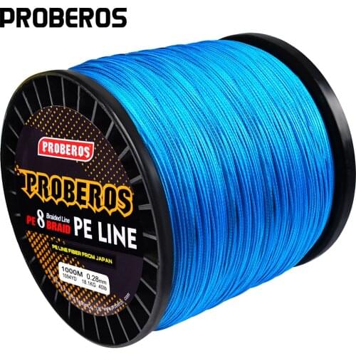 PROBEROS 300M-2000M 8 Stands PE Fishing Line Red/Green/Grey/Yellow/ 8 Weaves 8 Braided Line Available 40LB-300LB PE Line