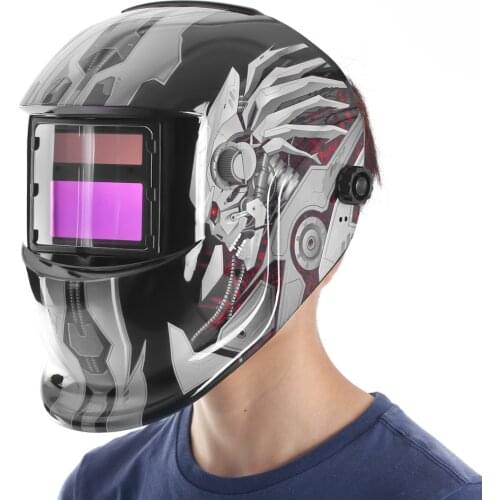 Professional Solar Energy Auto Darkening Electric Welding Helmets Robot Style Welding mask welder Cap TIG MIG Grinding Mask