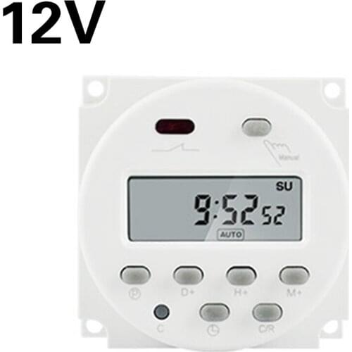16A AC/DC 12V 24V 110V 220V Digital LCD Power Week Mini Programmable Time Switch
