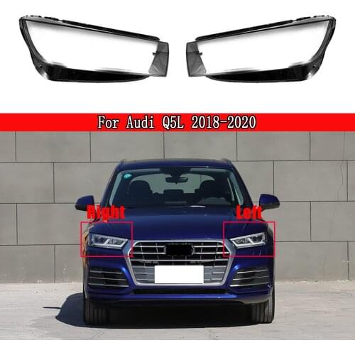 Car Headlight Cover Lens Glass Shell Front Headlamp Transparent Lampshade Auto Light Lamp For Audi Q5L 2018-2020 Auto Lamp Case